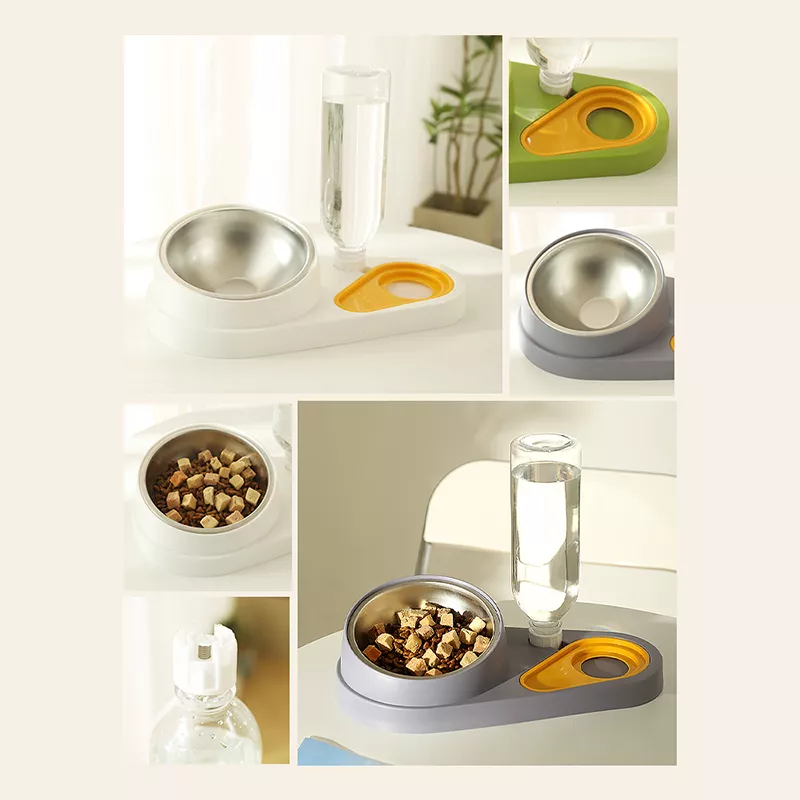 2-in-1 Automatic Pet Water Fountain & Raised Food Bowl - Image 4