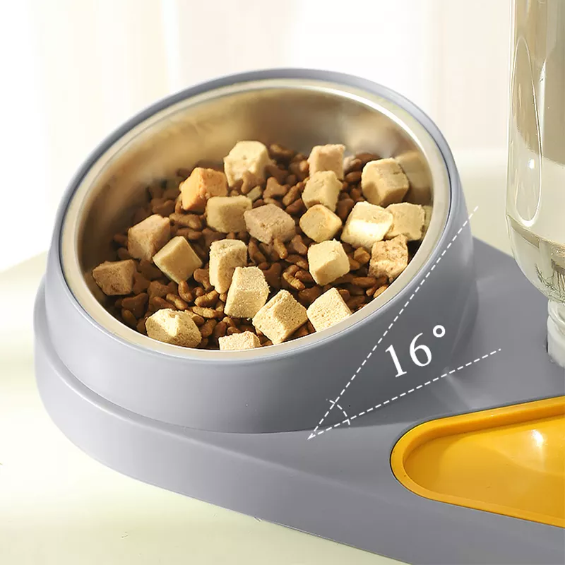 2-in-1 Automatic Pet Water Fountain & Raised Food Bowl - Image 3