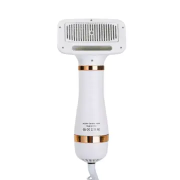 2-in-1 Quiet Pet Dryer and Comb Brush with Adjustable Temperature Control