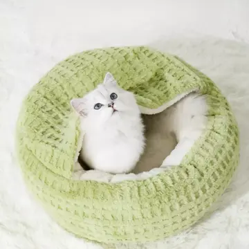 Warm Cotton Cat Bed Cave for Small Dogs & Cats - Soft Nest with Non-Slip Cushion