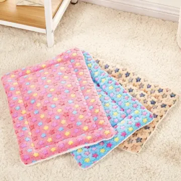 Washable Plush Pet Sleeping Mat - Warm Fleece Bed Mat for Cats and Dogs