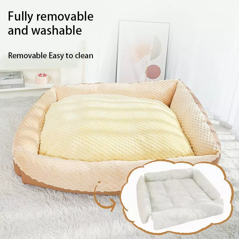 Cozy Winter Pet Bed for Dogs and Cats - Warm, Plush, and Comfortable - Image 5