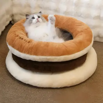 Cozy Winter Cat Bed Cave