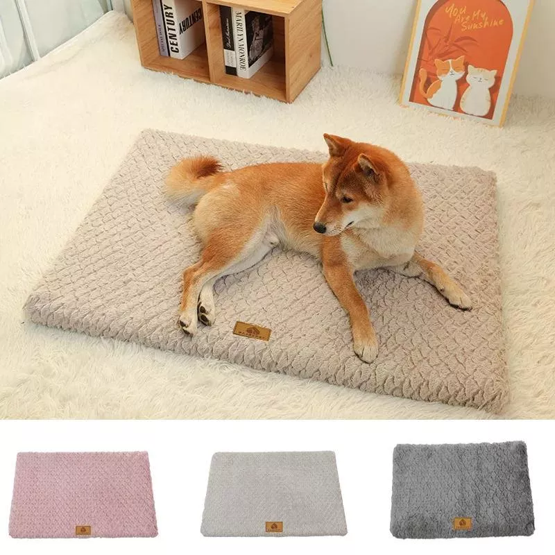Cozy Corduroy Dog Bed - Soft & Breathable Cushion