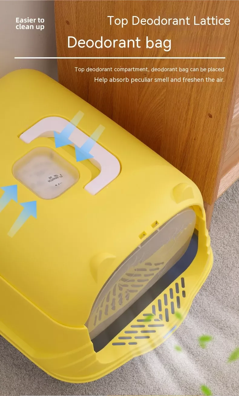 Fully Enclosed Splash-Proof Cat Litter Box - Image 6