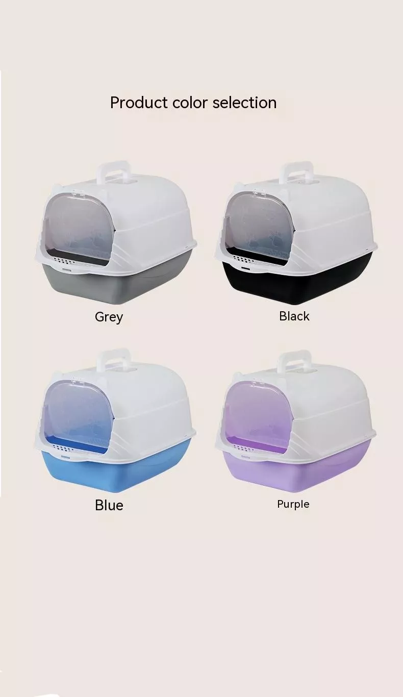 Fully Enclosed Splash-Proof Cat Litter Box - Image 8