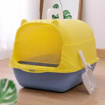 Fully Enclosed Splash-Proof Cat Litter Box
