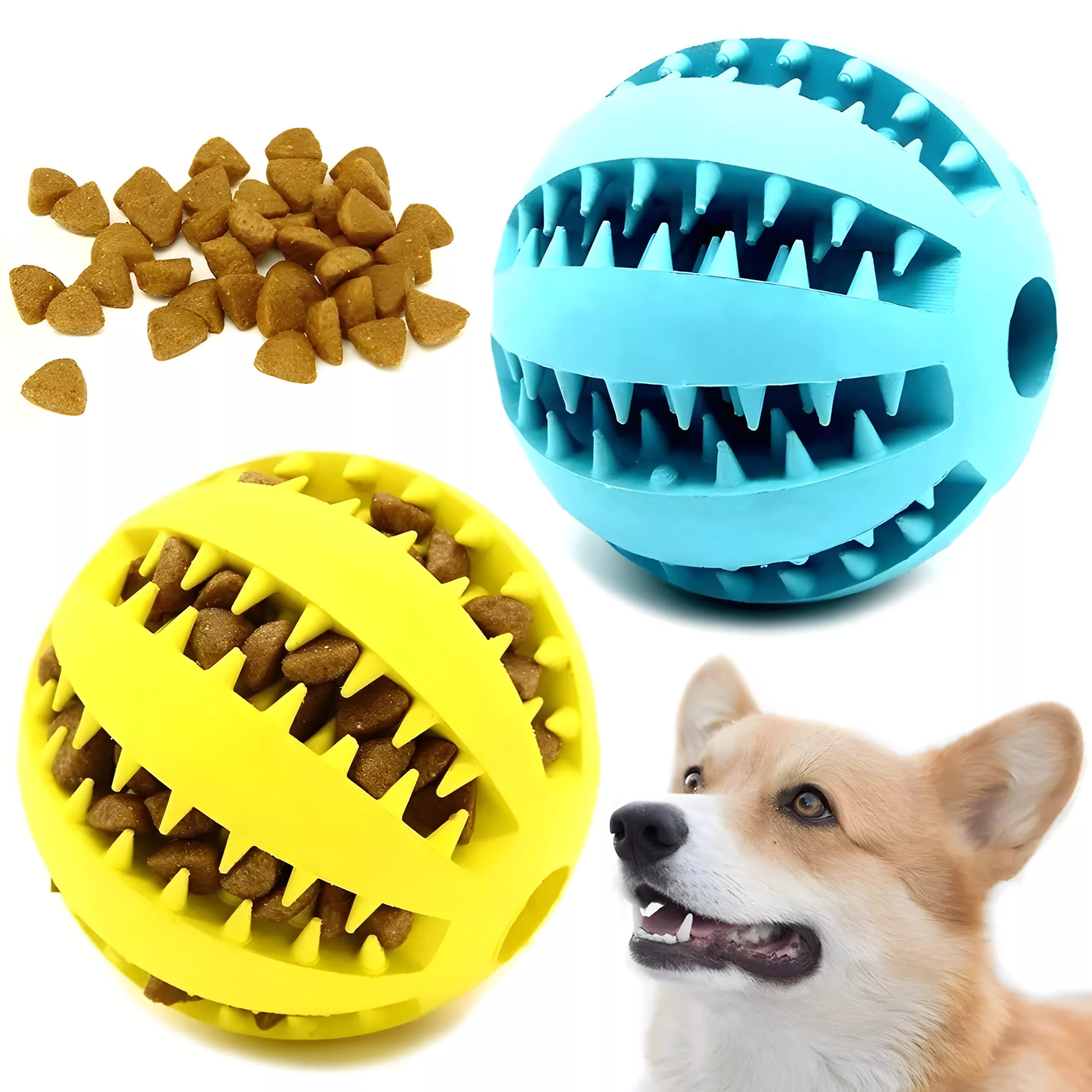 Interactive Elastic Dog Chew Ball – Extra-Tough Rubber Toy for Play & Teeth Cleaning - Image 6