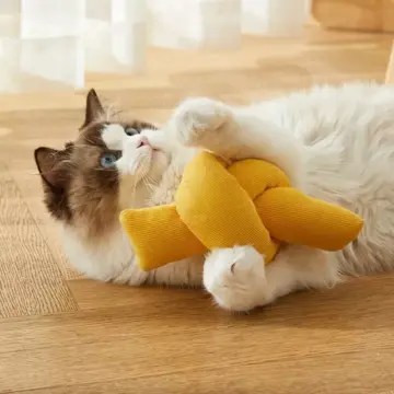 Interactive Candy-Shaped Cat Chew Toy, Soft Squeaky Pet Toy for Kittens