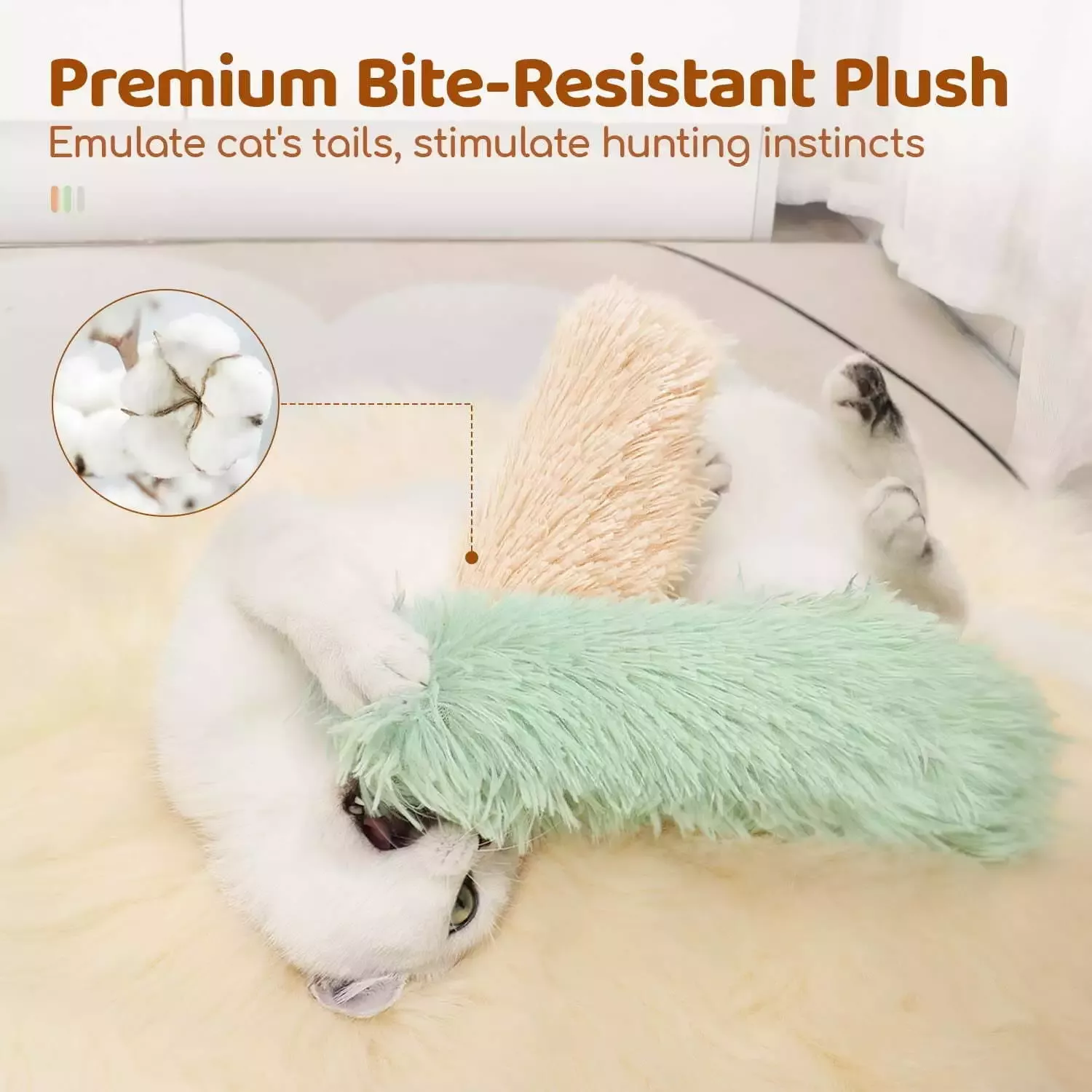 Interactive Catnip Plush Pillow Toy - Image 2