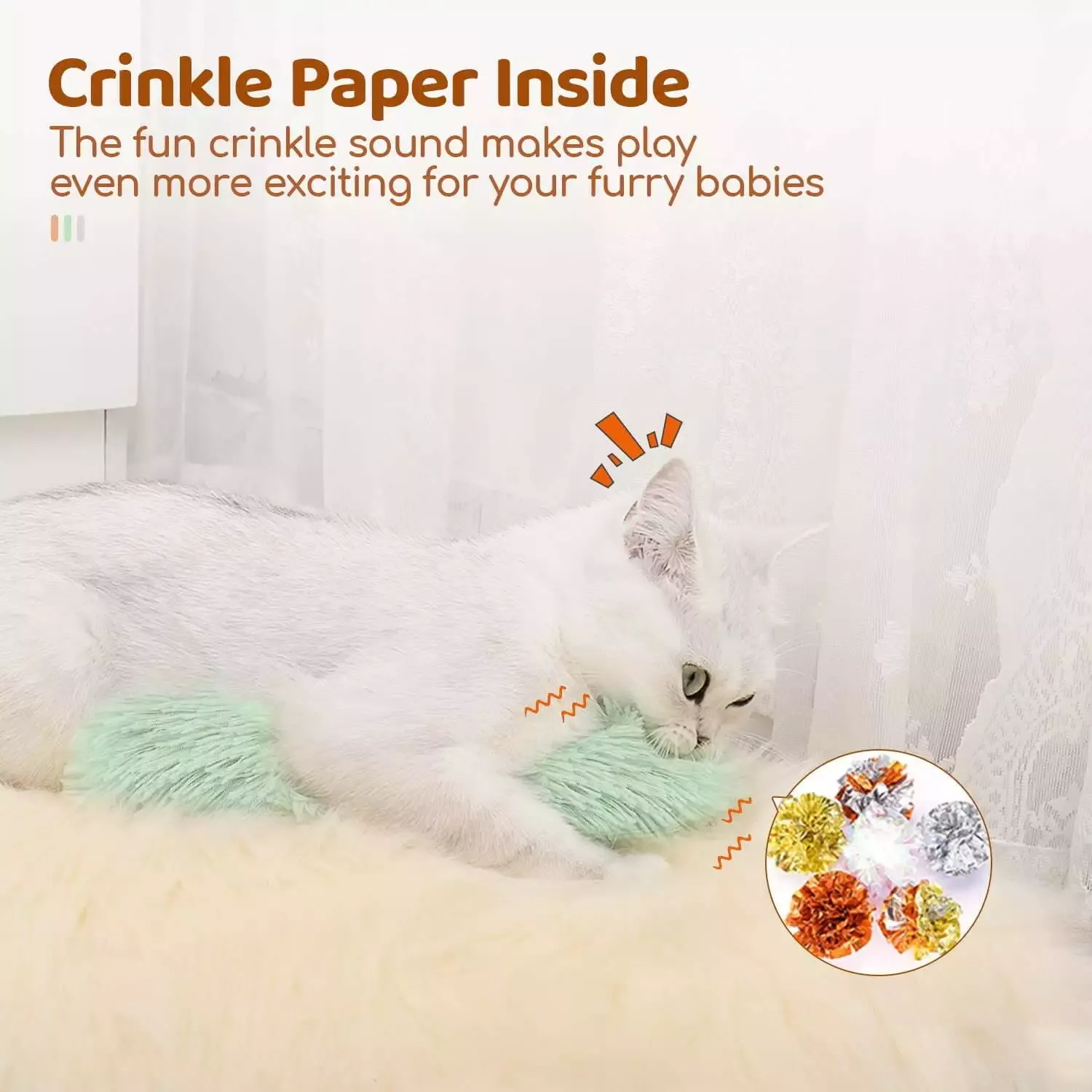 Interactive Catnip Plush Pillow Toy - Image 5