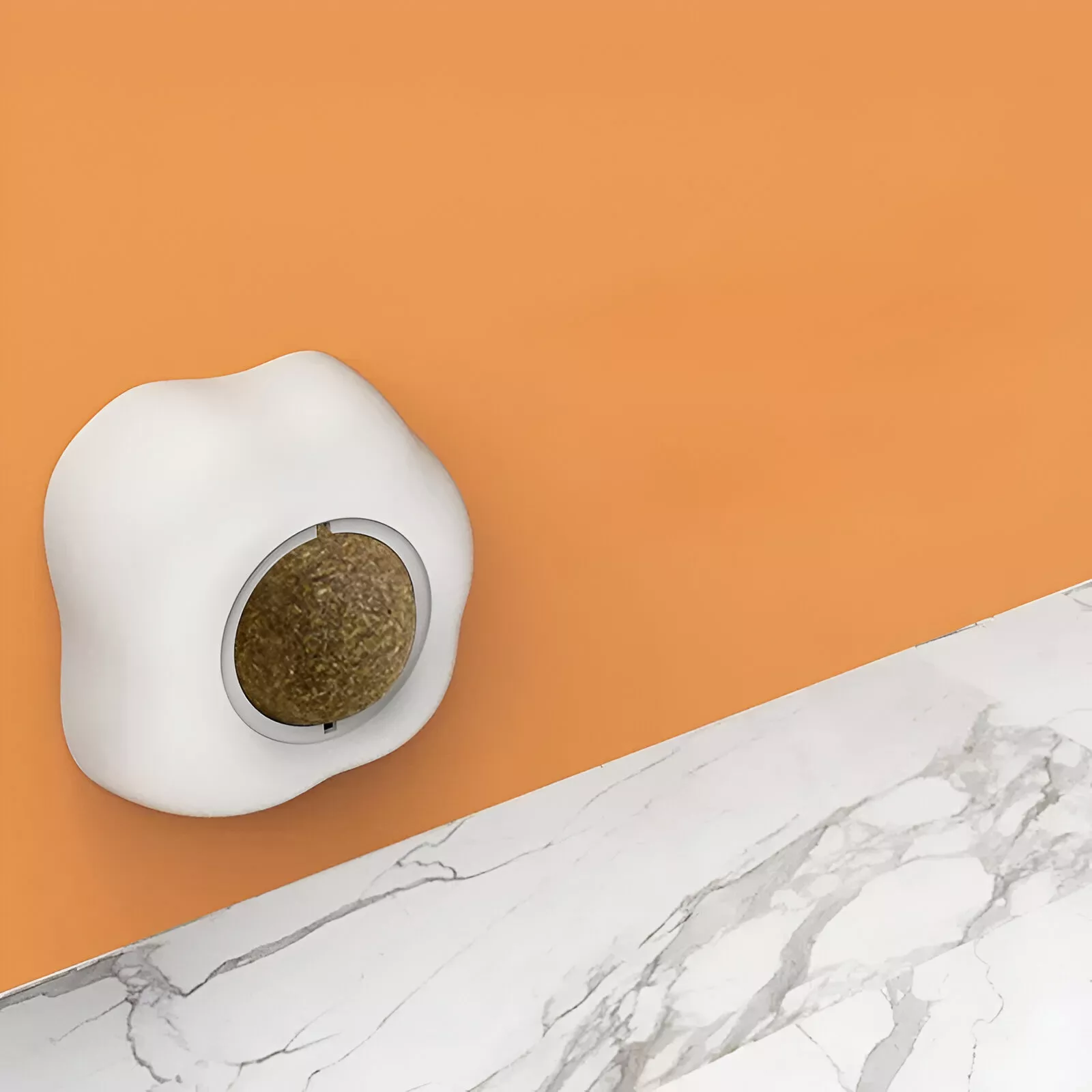 Natural Cat Grass Ball Toy - Digestive Aid & Hairball Remover with Catnip - Image 5