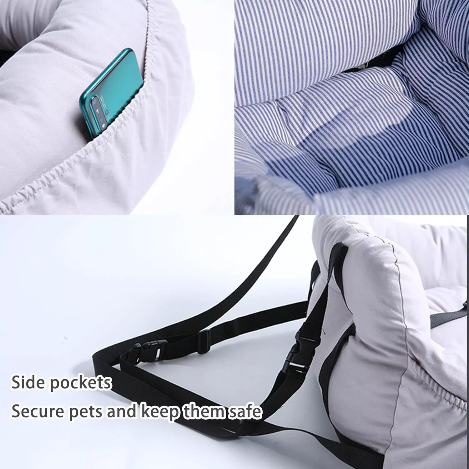 2-in-1 Folding Dog Carrier and Car Seat Pad - Image 3