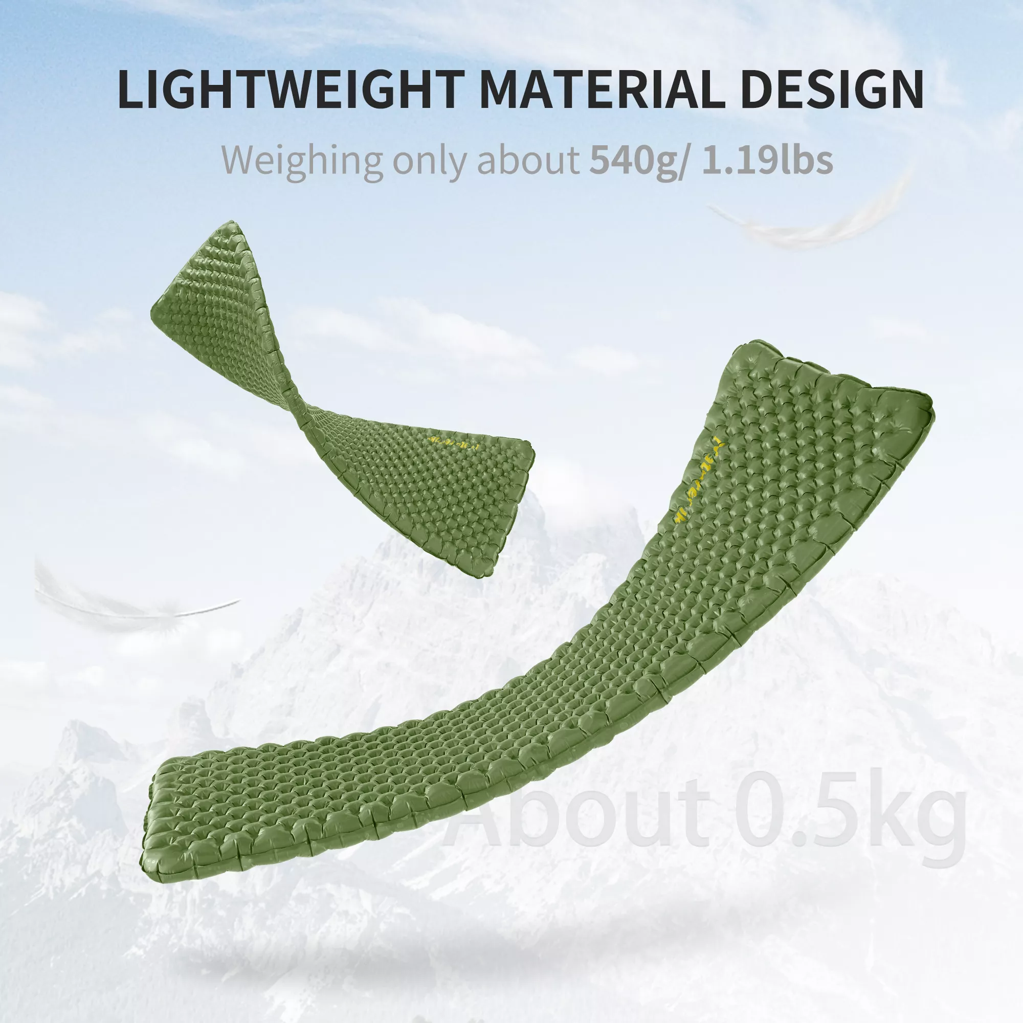 4.6 R-Value Ultralight Air Mattress for Camping, Hiking, and Climbing - Image 3