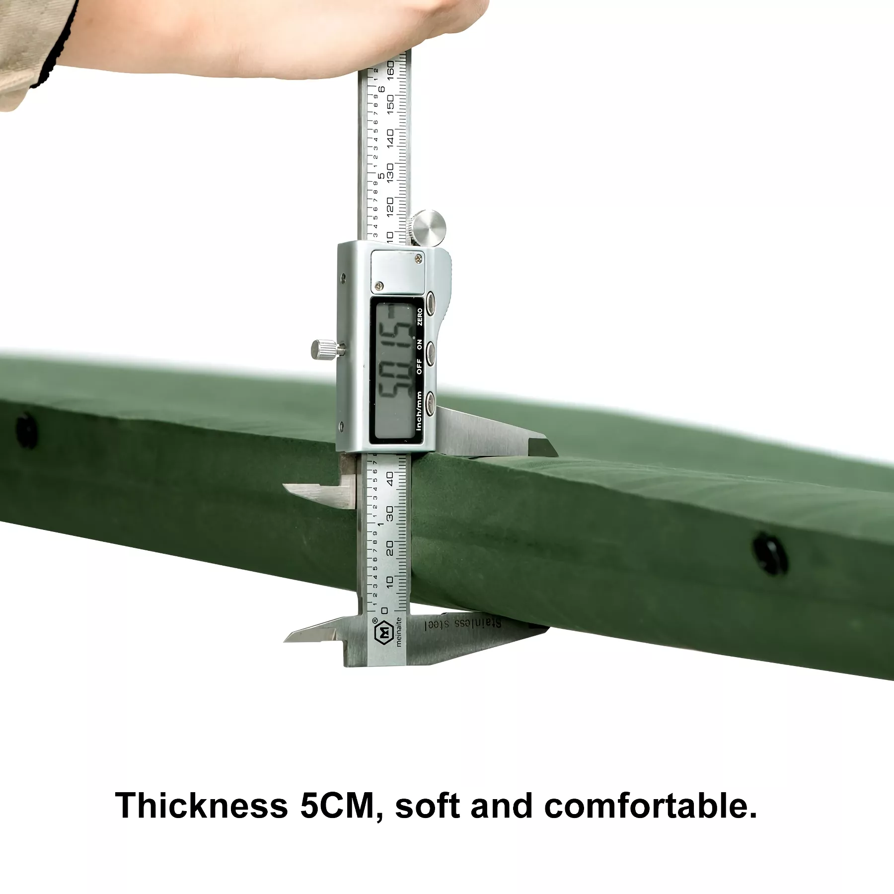 Self-Inflating Camping Mattress D03, 5CM Foam Sleeping Mat with Built-In Pump - Image 9