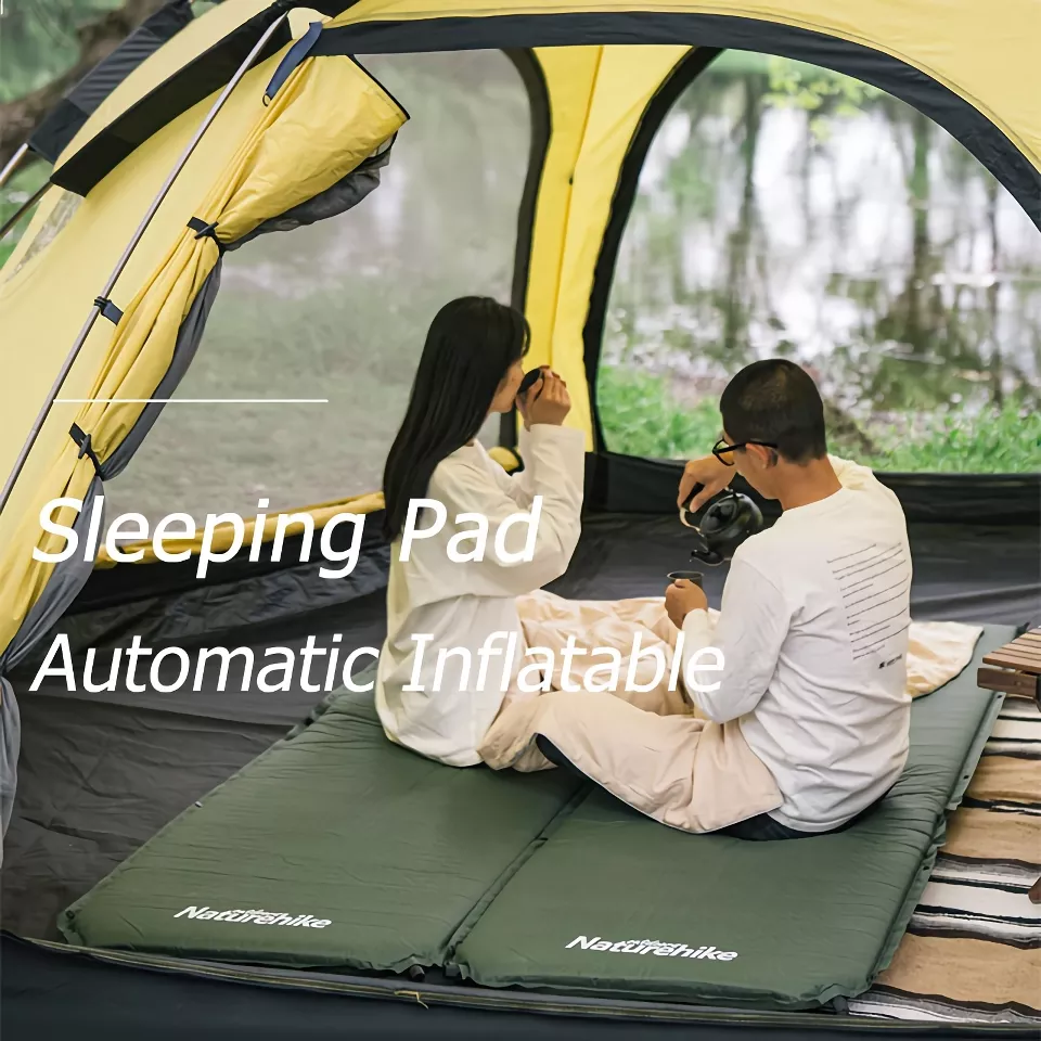 Self-Inflating Camping Mattress D03, 5CM Foam Sleeping Mat with Built-In Pump - Image 2