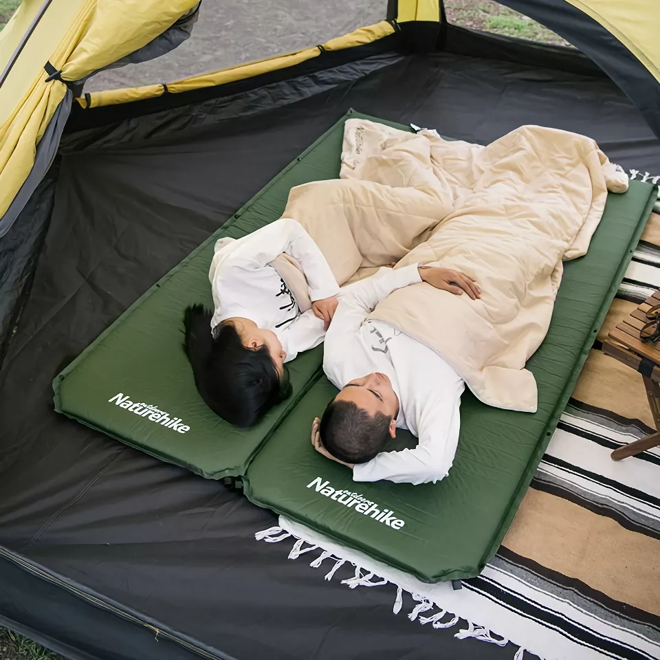 Self-Inflating Camping Mattress D03, 5CM Foam Sleeping Mat with Built-In Pump - Image 7