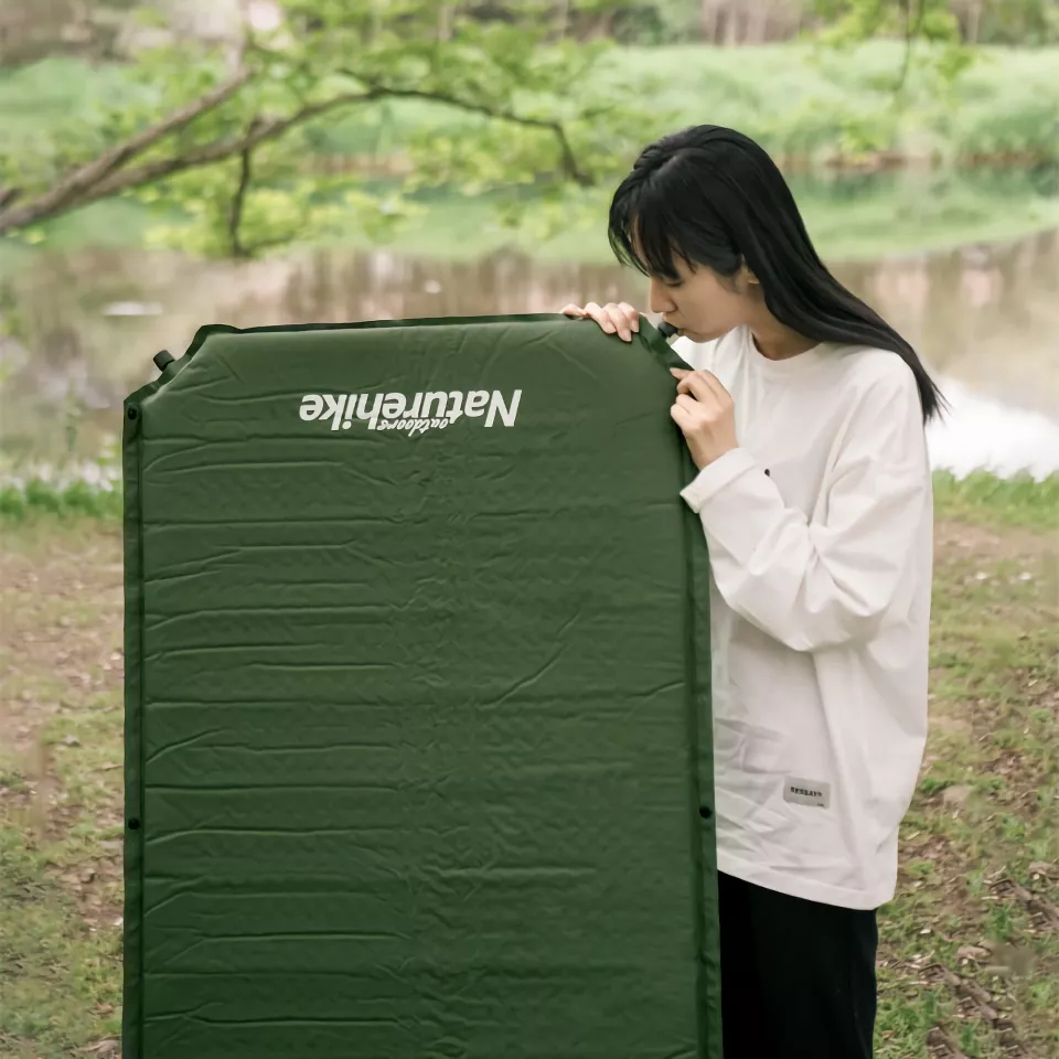 Self-Inflating Camping Mattress D03, 5CM Foam Sleeping Mat with Built-In Pump - Image 6