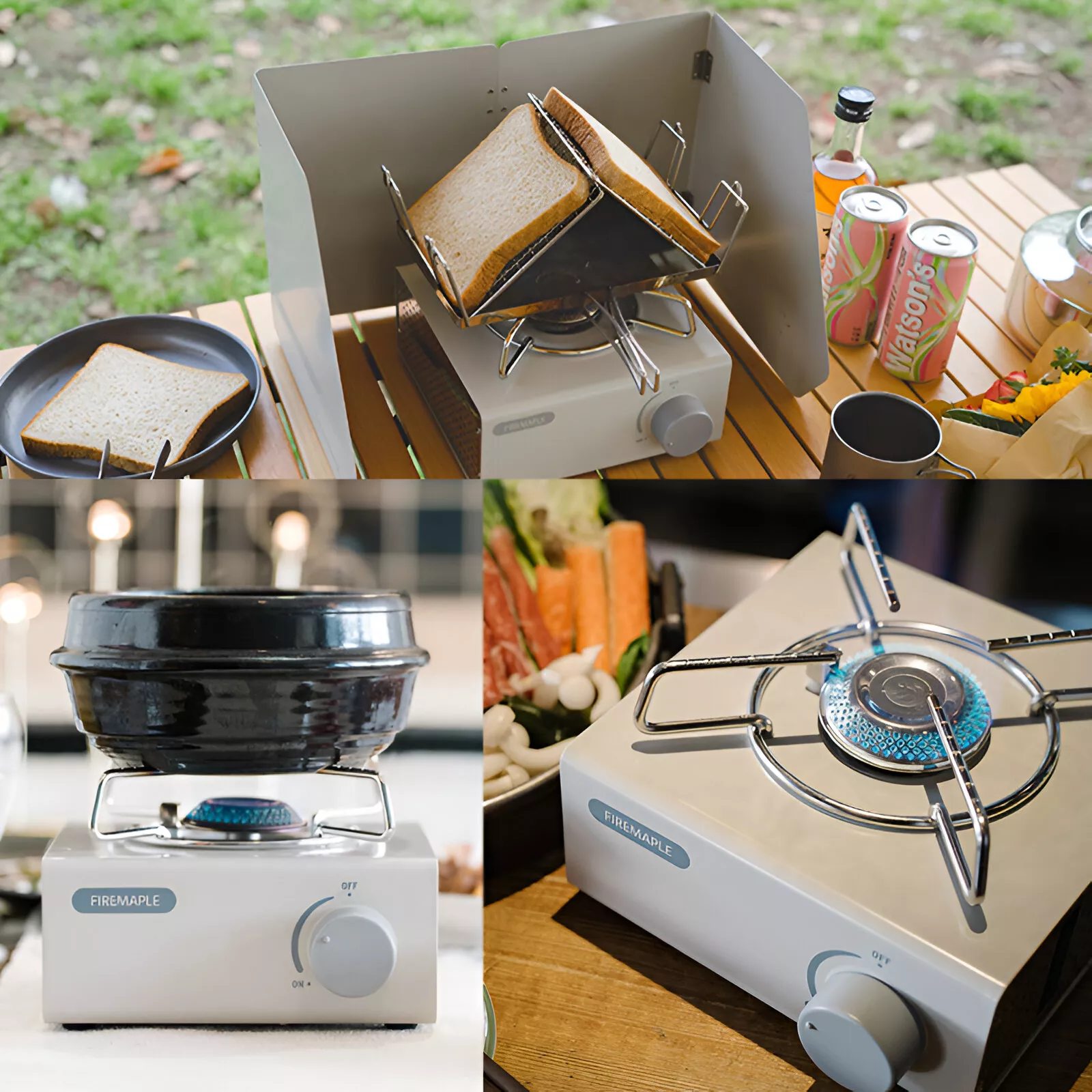 Portable Mini Butane Camping Stove with Piezo Ignition & Carry Case - Image 3