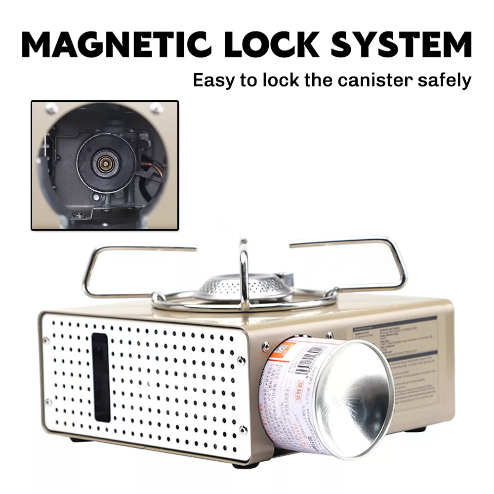 Portable Mini Butane Camping Stove with Piezo Ignition & Carry Case - Image 5