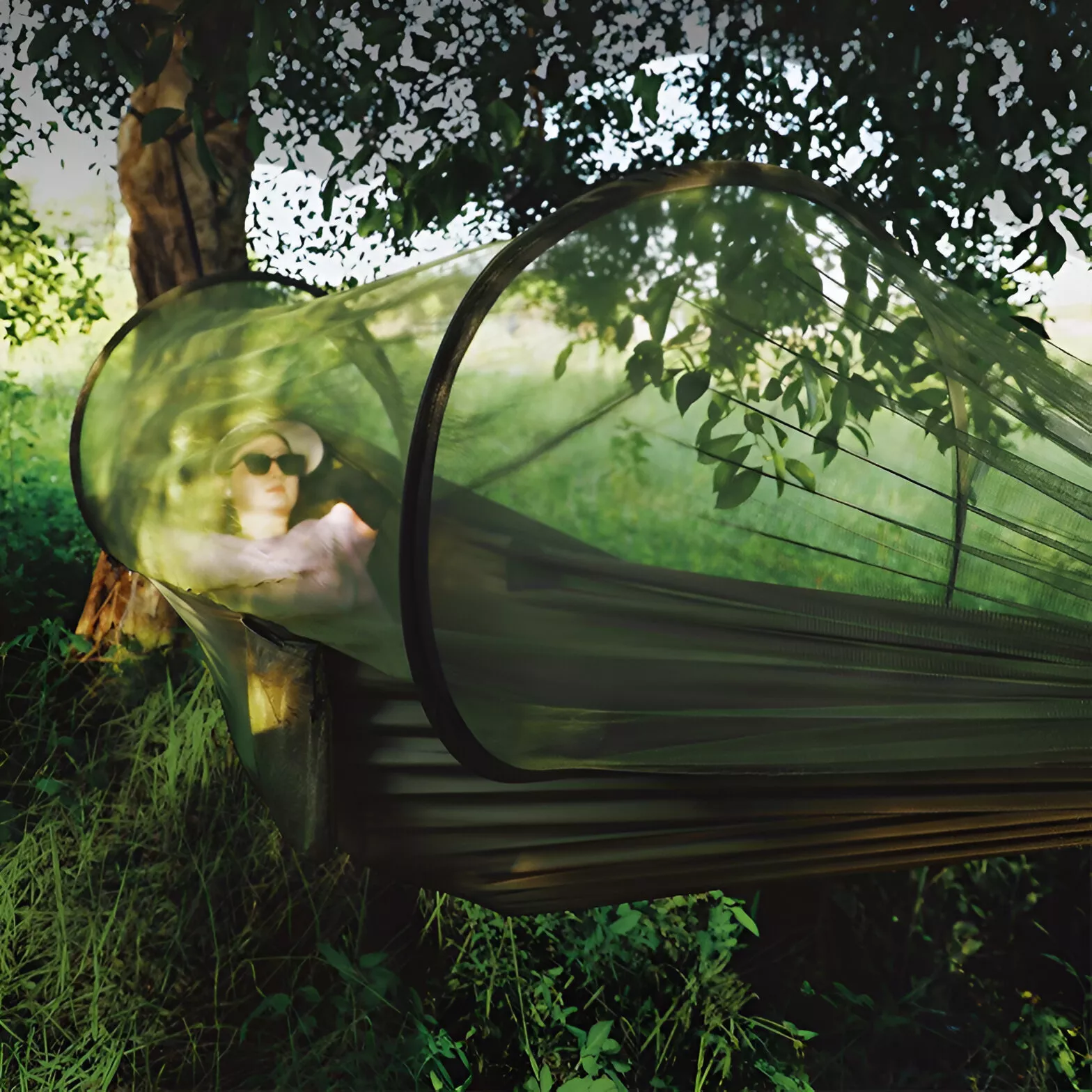 Outdoor Camping Hammock with Mosquito Net, Quick-Opening Anti-Rollover Design - Image 2