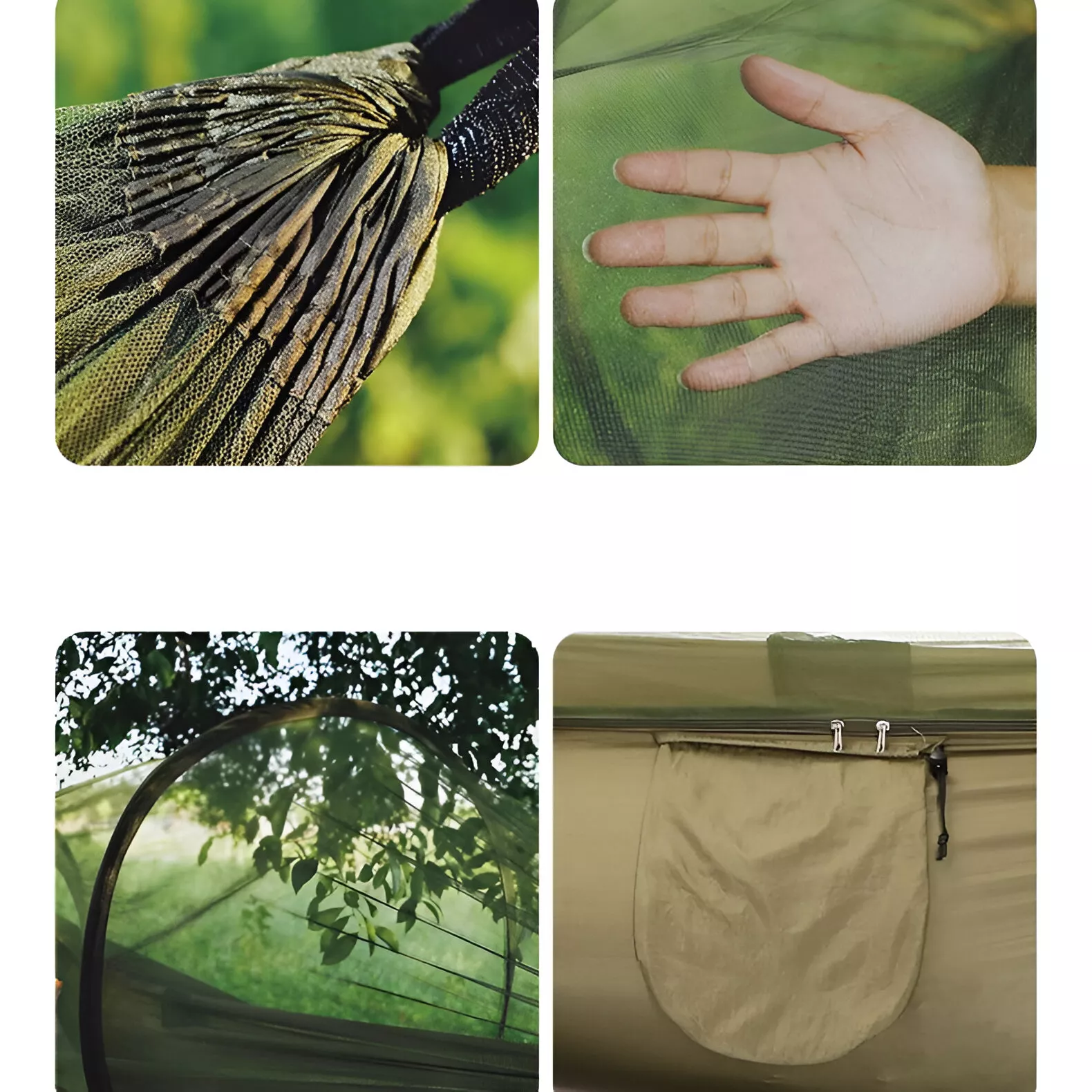 Outdoor Camping Hammock with Mosquito Net, Quick-Opening Anti-Rollover Design - Image 6