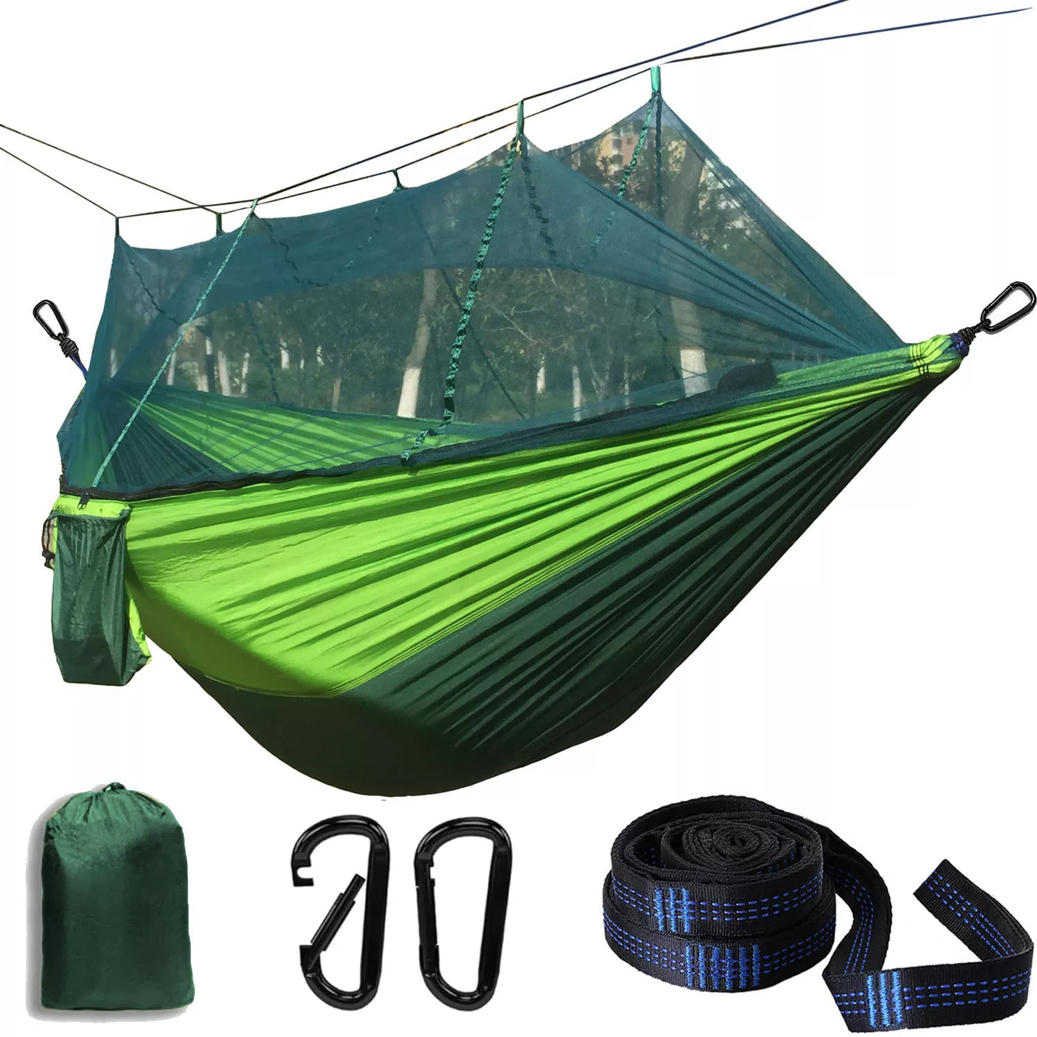 Camping Hammock with Mosquito Net – Portable Outdoor Sleeping Hammock - Image 6