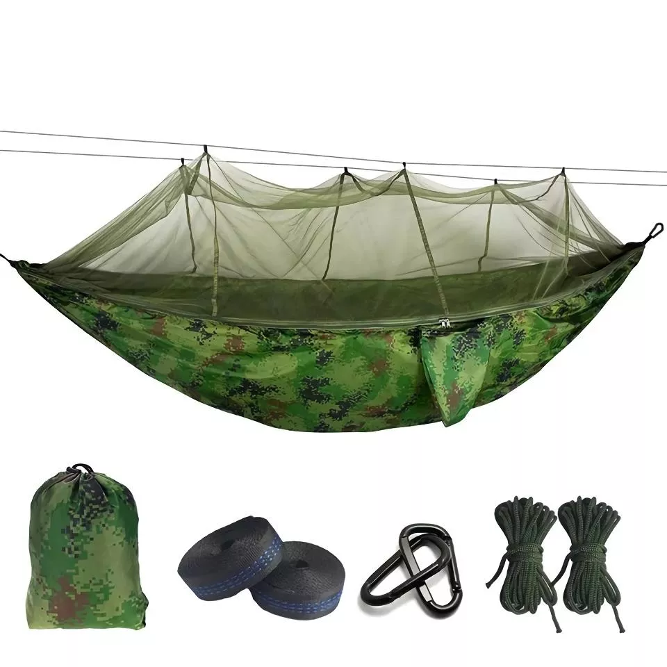Ultralight Parachute Hammock with Mosquito Net - Anti-Bite Outdoor Camping Hammock