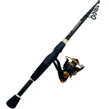 Lightweight Carbon Fiber Telescopic Fishing Rod and Reel Combo 1.6-2.4m
