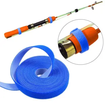 Fishing Rod Straps and Ties - Hook & Loop Cord Belts for Fishing Accessories