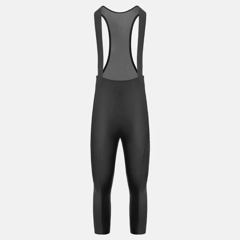 Winter Cycling Bib Pants with Fleece Lining and 3D Cushion Padded Tights