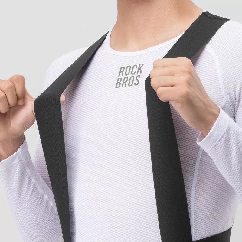 Winter Cycling Bib Pants with Fleece Lining and 3D Cushion Padded Tights - Image 3