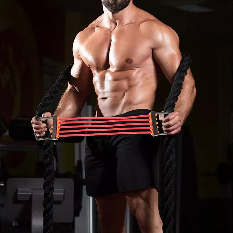 Adjustable Rubber Resistance Chest Expander for Arm, Shoulder & Pectoral Strength - Image 2