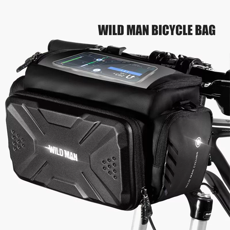 Waterproof EVA Hard Shell Bicycle Bag with Touch Screen and Large Capacity - Image 2