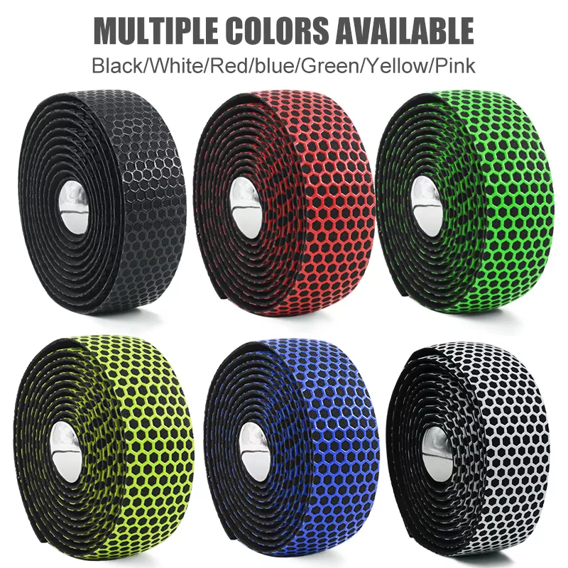 Non-Slip Honeycomb Pattern Bicycle Handlebar Tape - Image 6