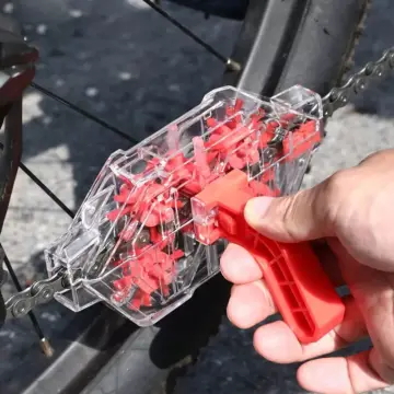 Bicycle Chain Cleaner - Transparent Soaking Tool for Cycling Equipment Maintenance