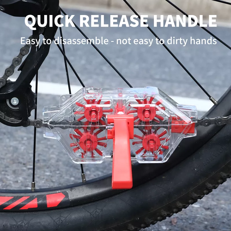 Bicycle Chain Cleaner - Transparent Soaking Tool for Cycling Equipment Maintenance - Image 3