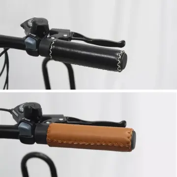 Ultralight Hand-Stitched PU Handlebar Grips for MTB and Road Bikes