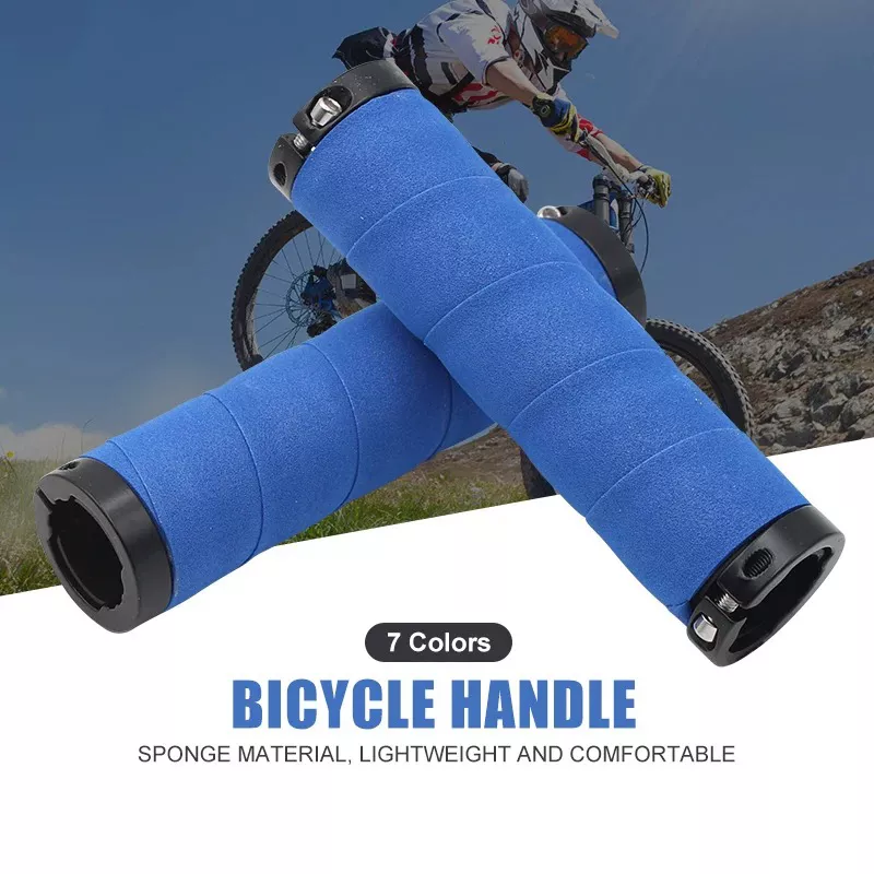 PCycling Bicycle Grips Sponge Handle Tape MTB Road Bike Grip Comfort Non-slip Absorption Shockproof Lockable Soft Cycling Parts - Image 2