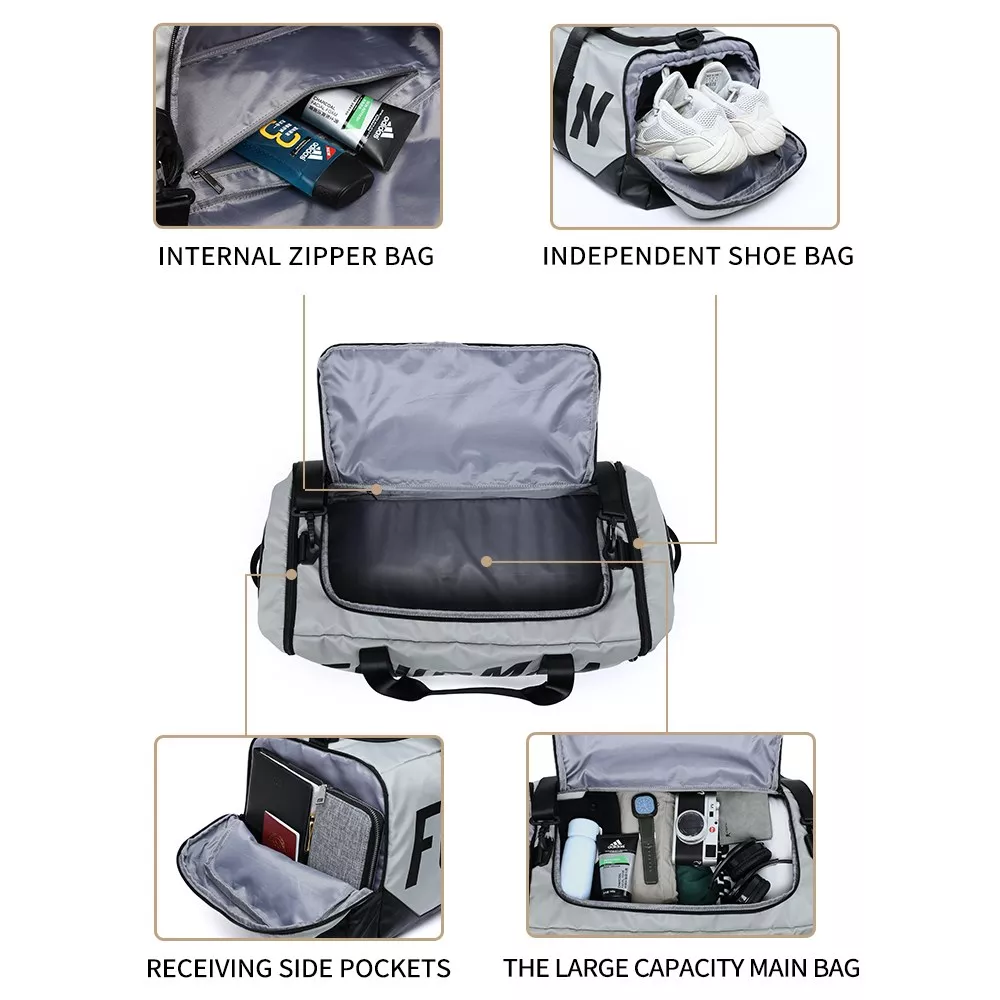 40L Waterproof Travel Backpack for Men with Wet/Dry Compartments - Image 4