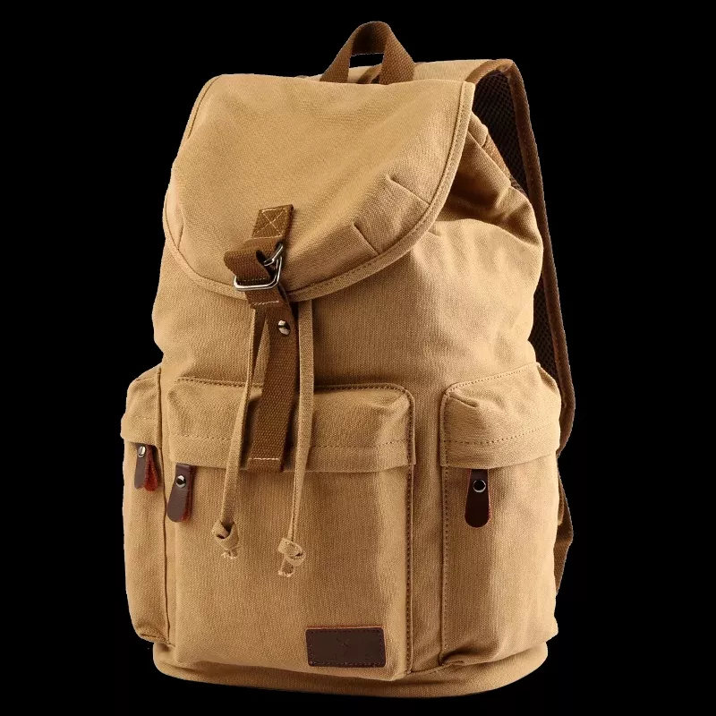 Large Capacity Vintage Canvas Backpack - Image 7