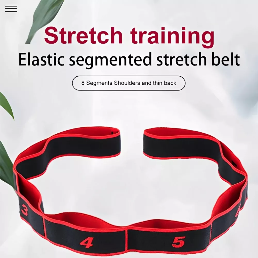 8-Section Elastic Yoga Dance Stretching Band for Fitness and Pilates - Image 2