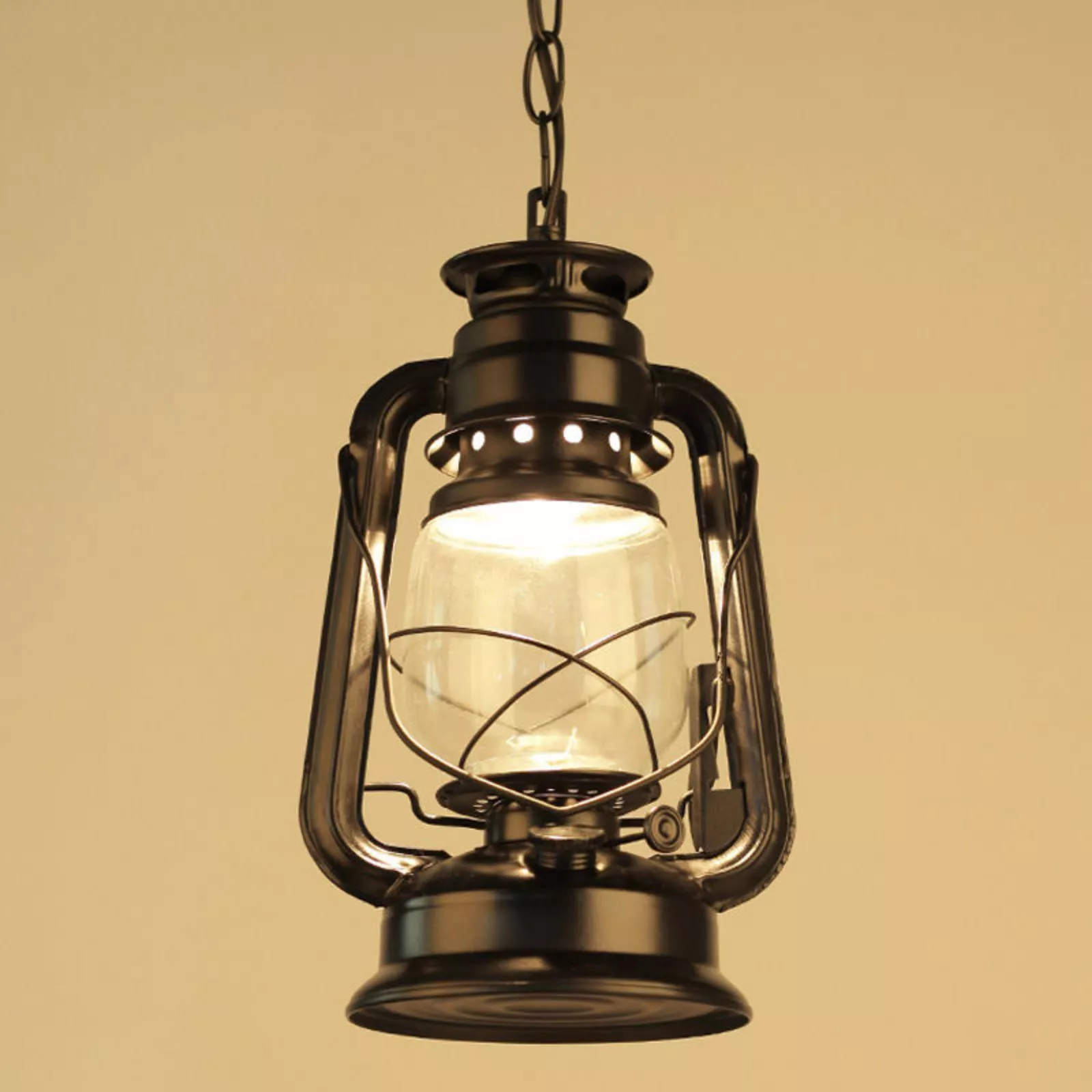 Antique Bronze Retro Kerosene Lantern Lamp - Image 4