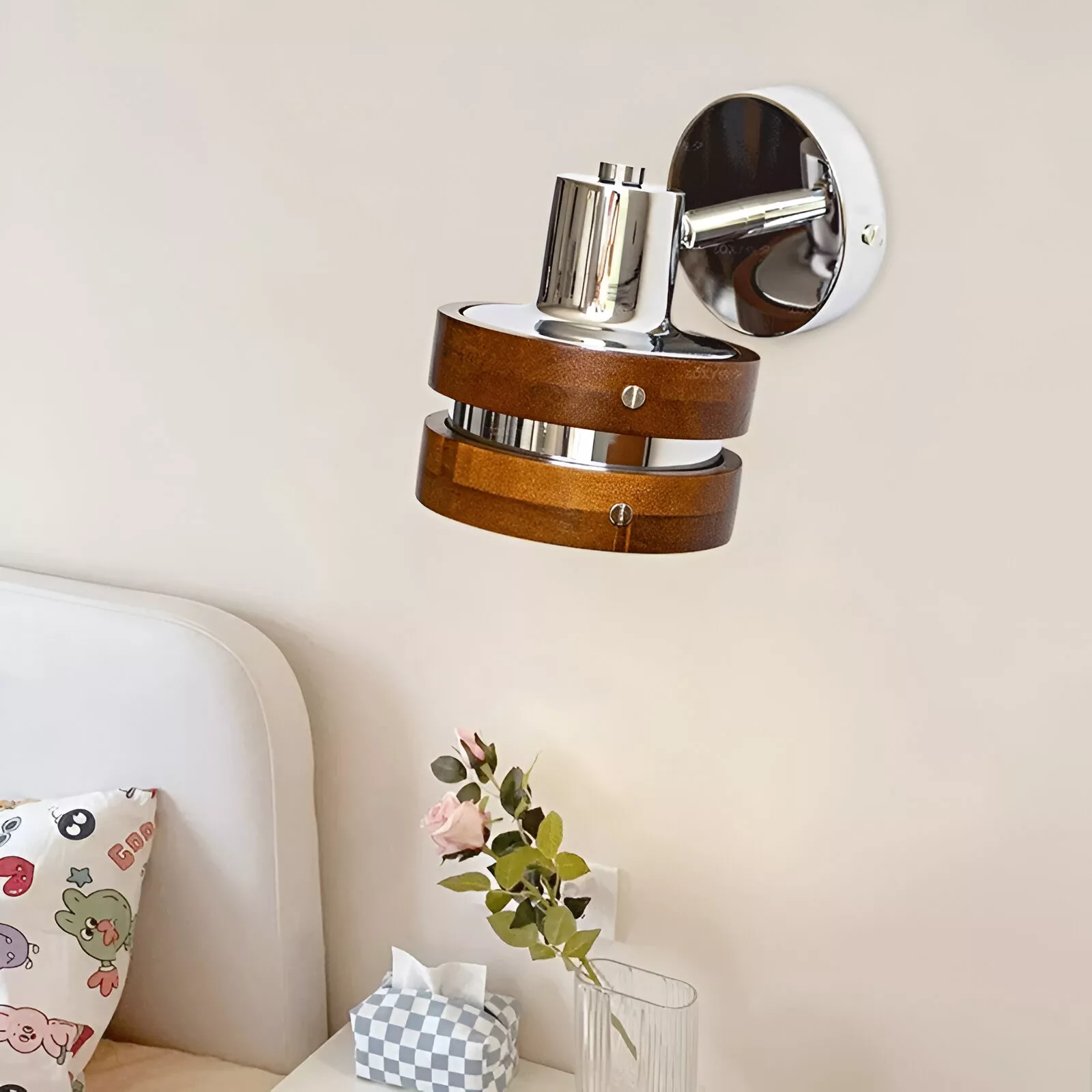 Modern Wood Wall Lamp - Image 5